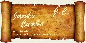 Janko Cumbo vizit kartica